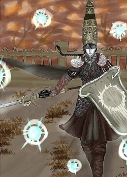 Xからのご依頼でした。エルデンリングの配信者様でとてもかっこいいキャラメイクをされていましたので一生懸命描きました。ご依頼主様も大満足ということでとても嬉しかったです！