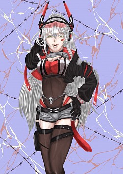 ENVtuberのZentreyaさんのFAです。レーシングクイーンのようなカッコ良さがとても好きです。